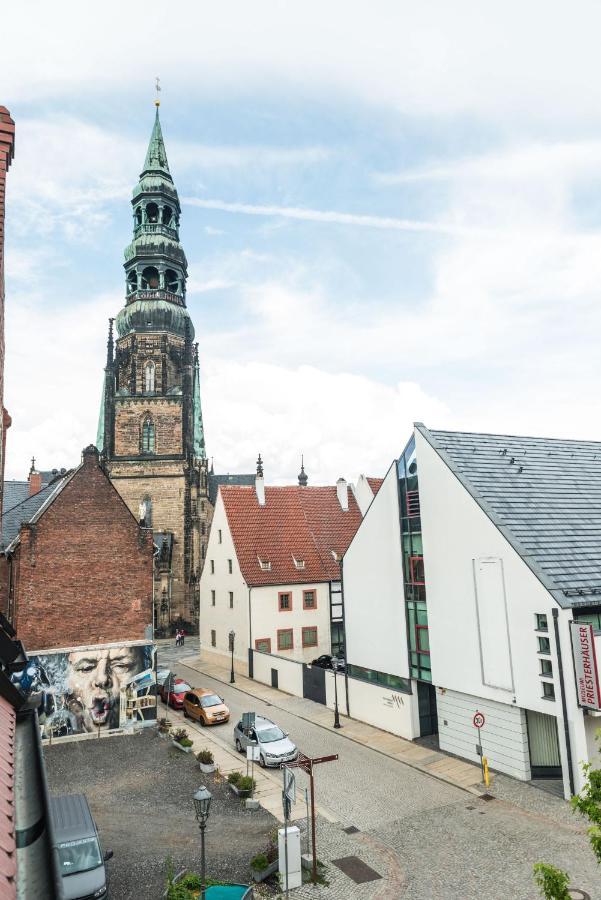 Apartmenthaus am Dom Maisonette Zwickau Exterior foto